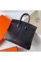 Birkin Lagarto Ck89 Ouro Preto Hardware Ghw 25cm Completo feito a mão