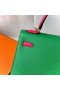 Kelly Epsom 1L Verde Brilhante & 0D Rosa cor-de-Rosa de Ouro Hardware 25cm Completo feito a mão Ghw