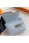 Verrou Chevre T0 Misty azul Prata Hardware 17,5 cm Completo feito a mão Phw