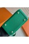 Mini Lindy Clemence 6W verde Menta Hardware de Ouro 19cm Completo feito a mão Ghw