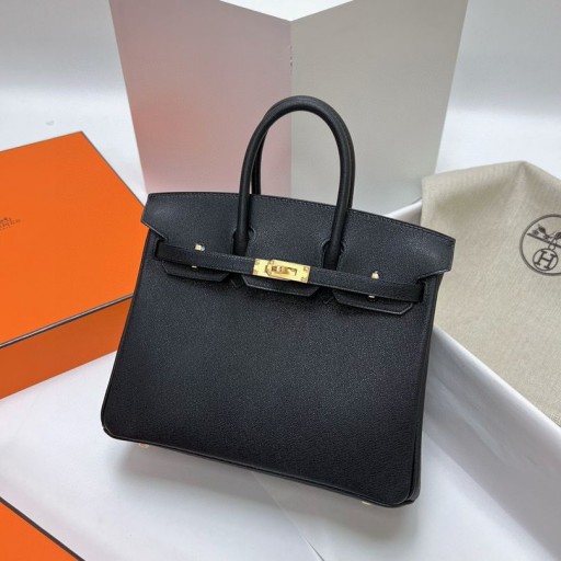Birkin GM ck89 Noir Gold Hardver Ghw 25cm Teljes mértékben Kézzel készített