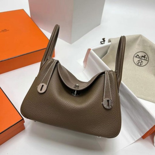 Lindy Clemence Ck18 Etoupe Szürke Ezüst Hardver Phw 26cm, Teljes Kézzel készített