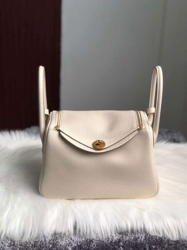 Lindy Clemence Ck10 Krémes Fehér Arany Hardver 26cm, Teljes Kézzel készített Ghw