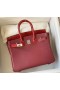 Birkin Togo & fényes krokodil Bordeaux red & fényes, vörös-Ezüst Hardver-25cm, Teljes Kézzel készített