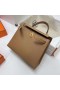 Kelly Epsom 0M Mély khaki, Arany Hardver Ghw 25cm Teljes mértékben Kézzel készített