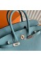 Birkin Togo 7G cián azure Rose Gold Hardver-25cm, Teljes Kézzel készített Rghw