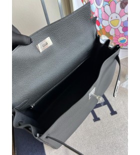 Kelly togo ck89 Noir Ezüst Hardver PHW 40cm Teljes mértékben Kézzel készített