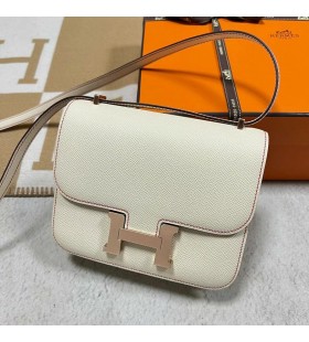 Constance Epsom i2 KrÃ©mes fehÃ©r & 0D Rose-rÃ³zsaszÃ­n RÃ³zsa Arany Hardver Rghw 18 cm Teljes mÃ©rtÃ©kben KÃ©zzel kÃ©szÃ­tett