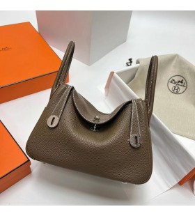 Lindy Clemence Ck18 Etoupe Szürke Ezüst Hardver Phw 26cm, Teljes Kézzel készített