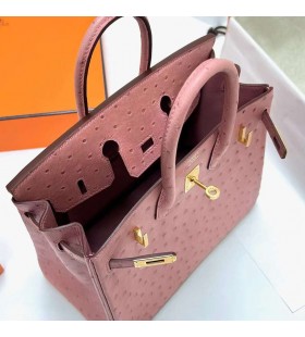 Birkin Strucc Ck94 kerámia rózsaszín Arany Hardver Ghw 25cm Teljes mértékben Kézzel készített