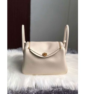 Lindy Clemence Ck10 Krémes Fehér Arany Hardver 26cm, Teljes Kézzel készített Ghw