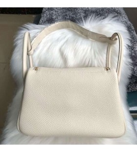 Lindy Clemence Ck10 Krémes Fehér Arany Hardver 26cm, Teljes Kézzel készített Ghw