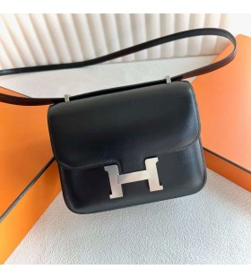 Constance FÃ©nyes Dobozt CK89 Fekete EzÃ¼st Hardver 18 cm Teljes mÃ©rtÃ©kben KÃ©zzel kÃ©szÃ­tett Phw