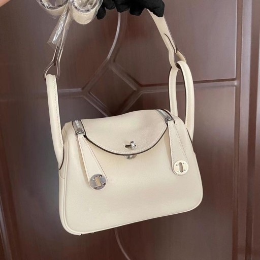 Mini Lindy swift, i2 Creamy bán & Sesame buí Silver Crua-earraí Phw 19cm Hiomlán Lámhdhéanta