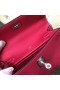 Mini Kelly Pochette Epsom E5 Rose pink Silver Crua-earraí 22cm Hiomlán Lámhdhéanta