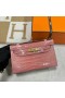 Mini Kelly Pochette Ailigéadar Lonracha 1Q Creamy Bándearg Óir Crua-earraí Ghw 22cm Hiomlán Lámhdhéanta