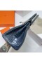 Birkin Lonracha Crogall Porosus N7 Dorcha Gorm Silver Crua-earraí Phw 25cm Hiomlán Lámhdhéanta