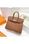 Birkin Tóga Ck37 Donn Órga Crua-earraí Óir Ghw 25cm Hiomlán Lámhdhéanta