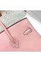 Birkin Swift 3Q Nua Pink Silver Crua-earraí Phw 25cm Hiomlán Lámhdhéanta