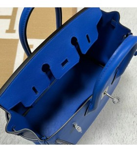 Birkin Swift i7 Glaze gorm Silver Crua-earraí 25cm Hiomlán Lámhdhéanta