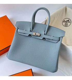 Birkin Tóga J7 LÃnéadach gorm Silver Crua-earraà 25cm Phw Hiomlán Lámhdhéanta