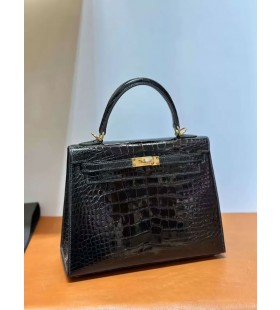 Kelly Ailigéadar Lonracha Crogall Ck89 Dubh Óir Crua-earraí 25cm Hiomlán Lámhdhéanta Ghw