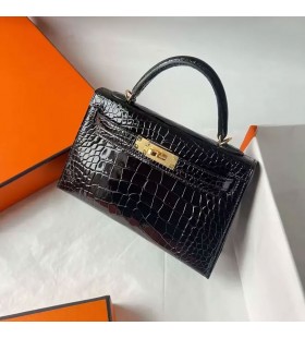 Málaà Mini Kelly Ailigéadar Lonracha Ck89 Dubh Crua-earraà Ãir 19cm Hiomlán Lámhdhéanta Ghw
