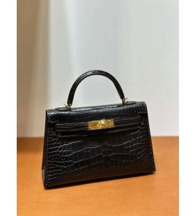 Mini Kelly Neamhlonrach Ailigéadar crogall Ck89 Dubh Crua-earraà Ãir 19cm Hiomlán Lámhdhéanta Ghw