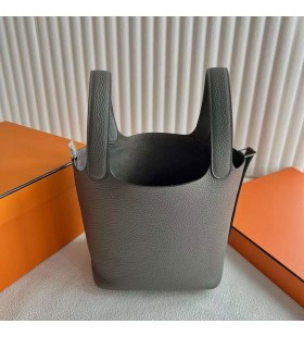 Picotin Clemence 8F Tinware grey Silver Crua-earraà 18cm Hiomlán Lámhdhéanta Phw