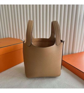 Picotin Clemence 4B brioscaà Khaki Crua-earraà Silver 18cm Hiomlán Lámhdhéanta Phw