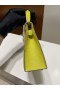 Mini kelly Chevre 9R giallo Limone Hardware Argento PHW 22cm Pieno fatto a Mano