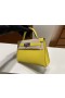 Mini kelly Epsom 9o giallo di Napoli l'Hardware in Argento PHW 19cm Pieno fatto a Mano