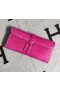 jige lucido coccodrillo Opaco Rose red wallet 29cm Pieno fatto a Mano