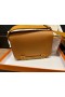 Geta Chevre A1 color caramello Hardware Oro 20cm Pieno fatto a Mano