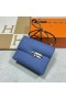 Verrou Epsom 7E blu Brillante Argento Hardware 21cm Pieno fatto a Mano