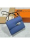 Verrou Epsom 7E blu Brillante Argento Hardware 21cm Pieno fatto a Mano