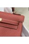 Kelly Togo 4E foglia di Acero rosso, Oro Rosa Hardware Rghw 25cm Pieno fatto a Mano