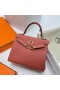 Kelly Togo 4E foglia di Acero rosso, Oro Rosa Hardware Rghw 25cm Pieno fatto a Mano