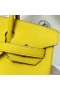 Birkin Epsom 9O giallo di Napoli l'Hardware in Argento Phw 30cm Pieno fatto a Mano