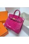 Birkin alligatore coccodrillo j5 Rosa Oro Hardware Phw 25cm Pieno fatto a Mano