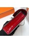 Verrou Alligatore coccodrillo Ck95 Ferrari rosso Argento Hardware Phw 17.5 cm Completo fatto a Mano