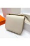 Costanza Epsom Ck10 crema Bianca Hardware Oro Ghw 24cm Pieno fatto a Mano