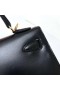 Kelly Casella di Ck89 Nera Hardware Oro Ghw 25cm Pieno fatto a Mano