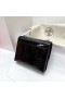 Verrou Alligatore Ck89 Nero Argento Hardware Phw 18cm Pieno fatto a Mano