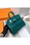 Birkin Lucido Nilo Coccodrillo 6Q giada, verde, Argento Hardware Phw 25cm Pieno fatto a Mano