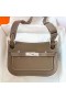 Mini Jypsiere Swift Ck18 Etoupe Grigio Argento Hardware Phw 23cm Pieno fatto a Mano