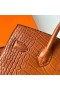 Birkin Opaco Alligatore Coccodrillo Ck37 d'Oro Marrone Hardware Oro Ghw 20cm Pieno fatto a Mano