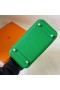 Birkin Touch Togo & Matte Alligatore 1K di Bambù, verde, Argento Hardware 25cm Pieno fatto a Mano Phw
