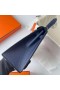 Kelly Epsom Ck73 Gemma Blu Oro Hardware 25cm Pieno fatto a Mano Ghw