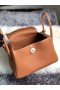 Lindy Clemence Ck37 Marrone Oro Argento Hardware 26cm Pieno fatto a Mano Phw